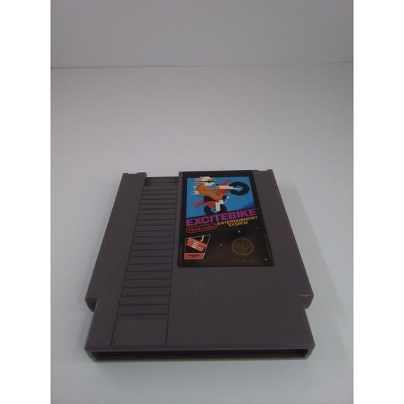 Excitebike Nintendo NES Video Game Cartridge NES-EB-USA 3 Screw Used Tested - Picture 2 of 4